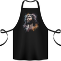 Jesus Christ Cotton Apron 100% Organic Black
