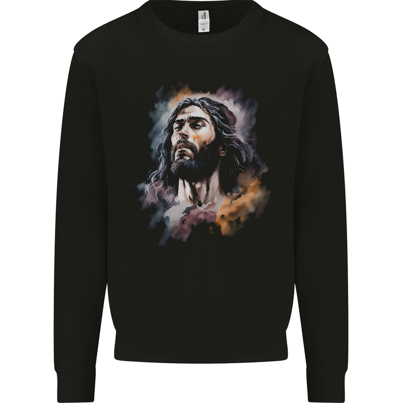 Jesus Christ Mens Sweatshirt Jumper Black