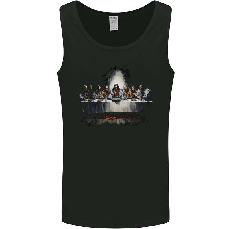 Jesus Christ The Last Supper Mens Vest Tank Top Black