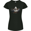 Jesus Christ The Last Supper Womens Petite Cut T-Shirt Black