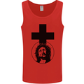 Jesus Cross Christian God Christianity Mens Vest Tank Top Red
