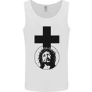 Jesus Cross Christian God Christianity Mens Vest Tank Top White