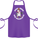 Jesus Deadlift Funny Gym Bodybuilding Training Cotton Apron 100% Organic Purple