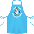 Jesus Deadlift Funny Gym Bodybuilding Training Cotton Apron 100% Organic Turquoise