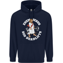 Jesus Deadlift Funny Gym Bodybuilding Training Mens 80% Cotton Hoodie Navy Blue