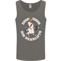 Jesus Deadlift Funny Gym Bodybuilding Training Mens Vest Tank Top Charcoal