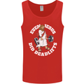 Jesus Deadlift Funny Gym Bodybuilding Training Mens Vest Tank Top Red