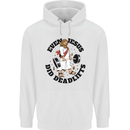 Jesus Deadlift Funny Gym Training Bodybuilding Mens 80% Cotton Hoodie White
