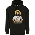 Jesus Raves Funny DJ Music Decks Christian Childrens Kids Hoodie Black
