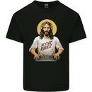 Jesus Raves Funny DJ Music Decks Christian Mens Cotton T-Shirt Tee Top Black