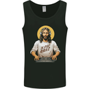 Jesus Raves Funny DJ Music Decks Christian Mens Vest Tank Top Black