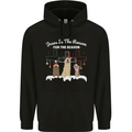 Jesus is the Reason Christmas Dogs Xmas Christian Mens 80% Cotton Hoodie Black