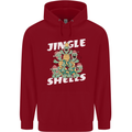 Jingle Shell Funny Christmas Tortoise Turtle Xmas Childrens Kids Hoodie Red