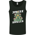 Jingle Shell Funny Christmas Tortoise Turtle Xmas Mens Vest Tank Top Black