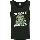 Jingle Shell Funny Christmas Tortoise Turtle Xmas Mens Vest Tank Top Black
