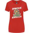 Jingle Shell Funny Christmas Tortoise Turtle Xmas Womens Wider Cut T-Shirt Red