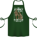 Journey of Life Old Man and Dog Cotton Apron 100% Organic Forest Green