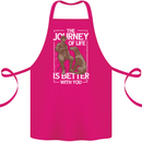 Journey of Life Old Man and Dog Cotton Apron 100% Organic Pink