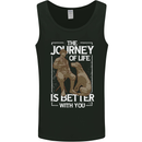 Journey of Life Old Man and Dog Mens Vest Tank Top Black