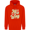 Joy On the Way New Baby Pregnancy Pregnant Childrens Kids Hoodie Bright Red