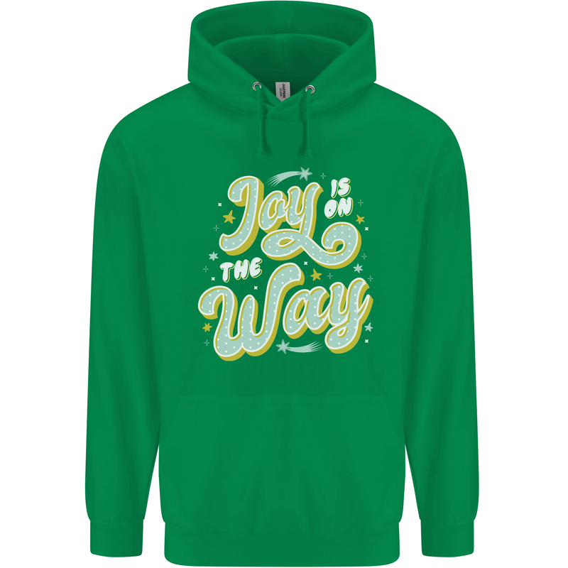 Joy On the Way New Baby Pregnancy Pregnant Childrens Kids Hoodie Irish Green