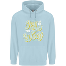 Joy On the Way New Baby Pregnancy Pregnant Childrens Kids Hoodie Light Blue