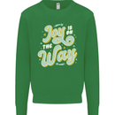 Joy On the Way New Baby Pregnancy Pregnant Kids Sweatshirt Jumper Irish Green