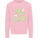 Joy On the Way New Baby Pregnancy Pregnant Kids Sweatshirt Jumper Light Pink