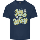 Joy On the Way New Baby Pregnancy Pregnant Kids T-Shirt Childrens Navy Blue