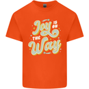Joy On the Way New Baby Pregnancy Pregnant Kids T-Shirt Childrens Orange