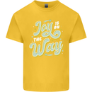 Joy On the Way New Baby Pregnancy Pregnant Kids T-Shirt Childrens Yellow