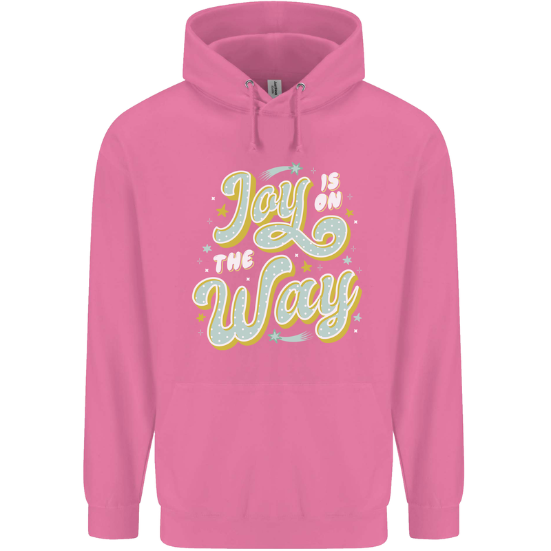 Joy On the Way New Baby Pregnancy Pregnant Mens 80% Cotton Hoodie Azelea