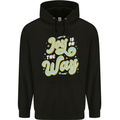 Joy On the Way New Baby Pregnancy Pregnant Mens 80% Cotton Hoodie Black