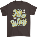 Joy On the Way New Baby Pregnancy Pregnant Mens T-Shirt 100% Cotton Dark Chocolate