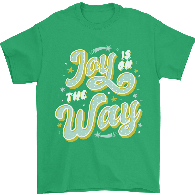 Joy On the Way New Baby Pregnancy Pregnant Mens T-Shirt 100% Cotton Irish Green
