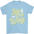 Joy On the Way New Baby Pregnancy Pregnant Mens T-Shirt 100% Cotton Light Blue