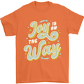 Joy On the Way New Baby Pregnancy Pregnant Mens T-Shirt 100% Cotton Orange