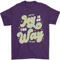 Joy On the Way New Baby Pregnancy Pregnant Mens T-Shirt 100% Cotton Purple
