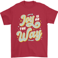 Joy On the Way New Baby Pregnancy Pregnant Mens T-Shirt 100% Cotton Red