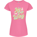 Joy On the Way New Baby Pregnancy Pregnant Womens Petite Cut T-Shirt Azalea