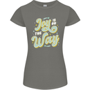 Joy On the Way New Baby Pregnancy Pregnant Womens Petite Cut T-Shirt Charcoal