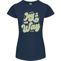 Joy On the Way New Baby Pregnancy Pregnant Womens Petite Cut T-Shirt Navy Blue