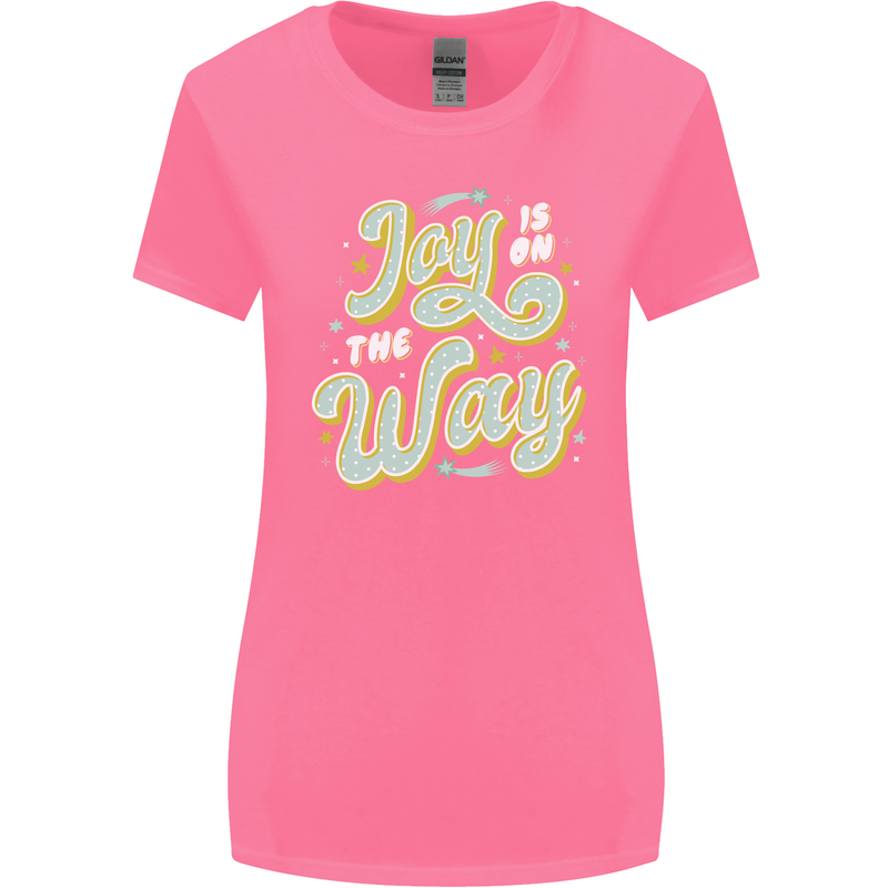 Joy On the Way New Baby Pregnancy Pregnant Womens Wider Cut T-Shirt Azalea