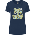 Joy On the Way New Baby Pregnancy Pregnant Womens Wider Cut T-Shirt Navy Blue