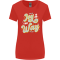 Joy On the Way New Baby Pregnancy Pregnant Womens Wider Cut T-Shirt Red
