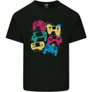 Joystick Art Gaming Gamer Controller Video Game Mens Cotton T-Shirt Tee Top Black