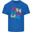 Joystick Art Gaming Gamer Controller Video Game Mens Cotton T-Shirt Tee Top Royal Blue