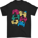 Joystick Art Gaming Gamer Controller Video Game Mens T-Shirt 100% Cotton Black