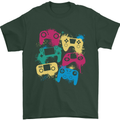 Joystick Art Gaming Gamer Controller Video Game Mens T-Shirt 100% Cotton Forest Green