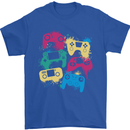 Joystick Art Gaming Gamer Controller Video Game Mens T-Shirt 100% Cotton Royal Blue